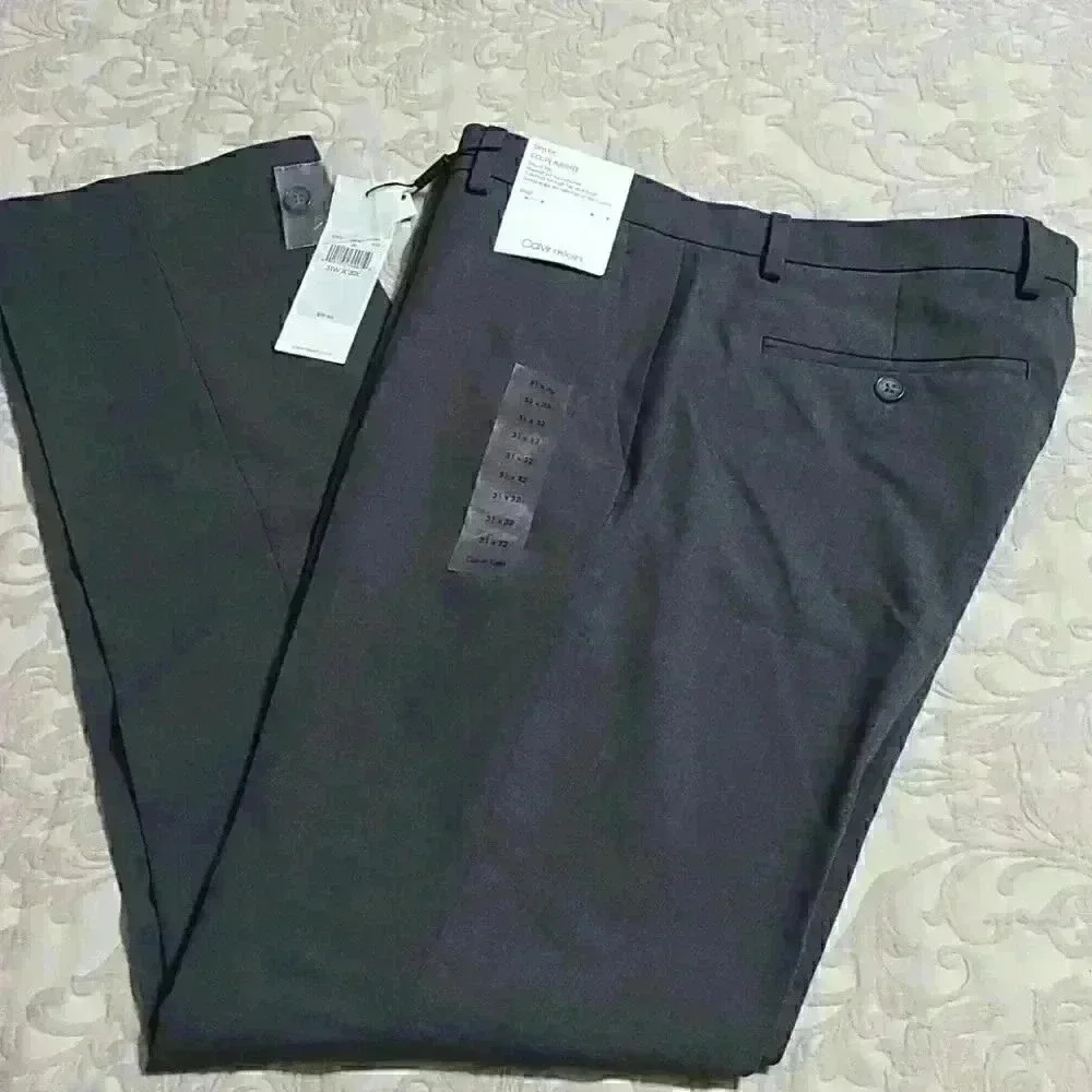 Calvin Klein Slim Fit Dress Pants - Picture 2 of 12